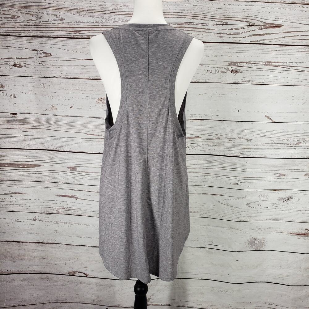 Athleta Women's Gray High Low Hem Sleeveless Tank Top Size Medium - Picture 9 of 10